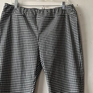 Trovare Black and White Checkered Pants size XL; waist 18 inch; inseam 28 inches